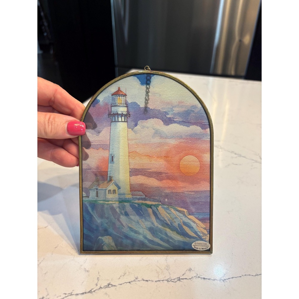 Lighthouse Stain Glass Light Catchers Enesao Corp